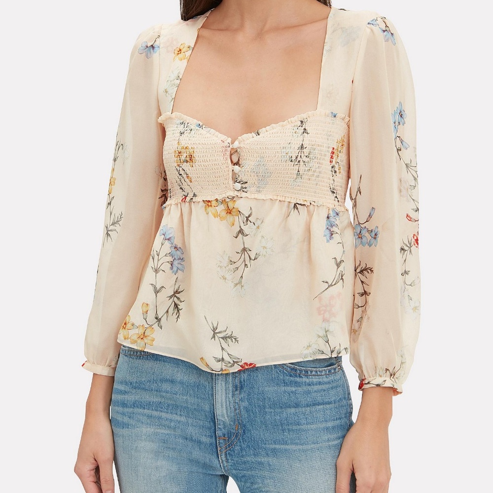 Intermix Paola Print Top — NWOT!
